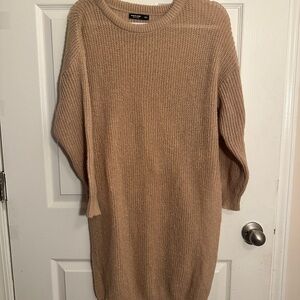 Long slit sweater
